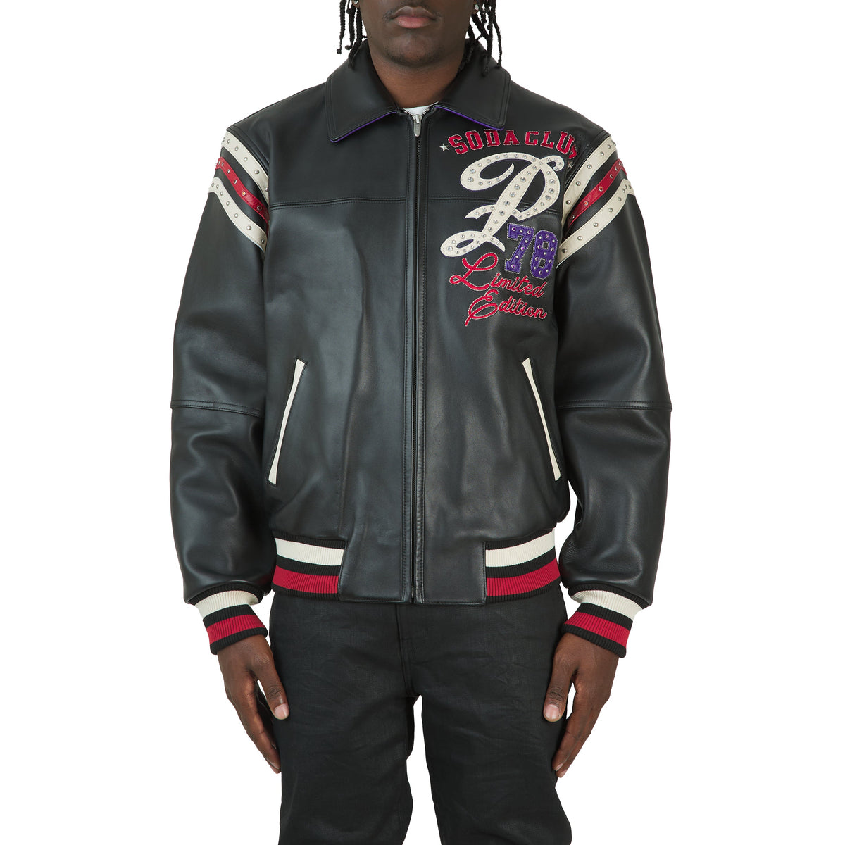 Only The Strong Jacket | Black/Purple/Cabernet product image 3, provided for visual reference and product detail review