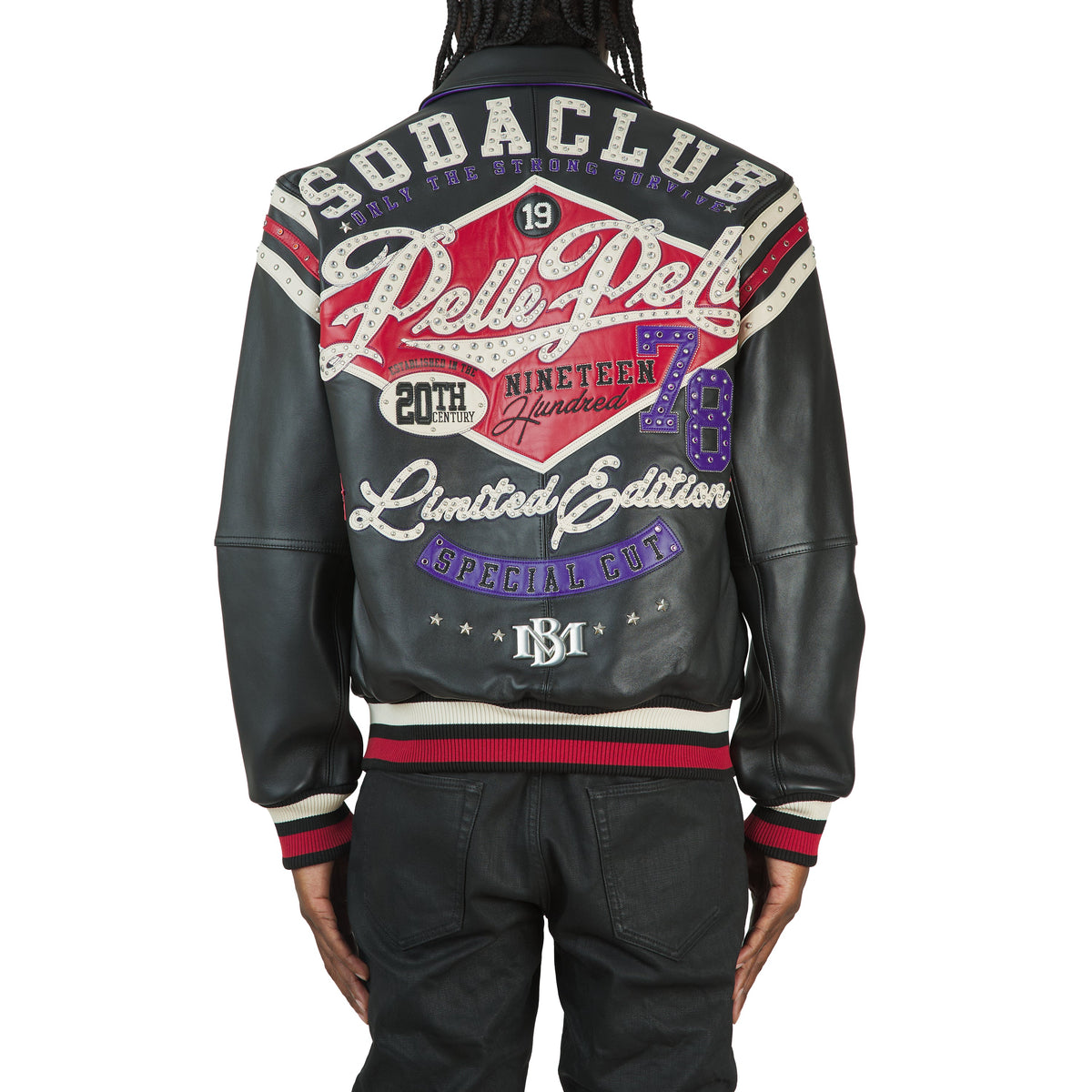Only The Strong Jacket | Black/Purple/Cabernet product image 4, provided for visual reference and product detail review