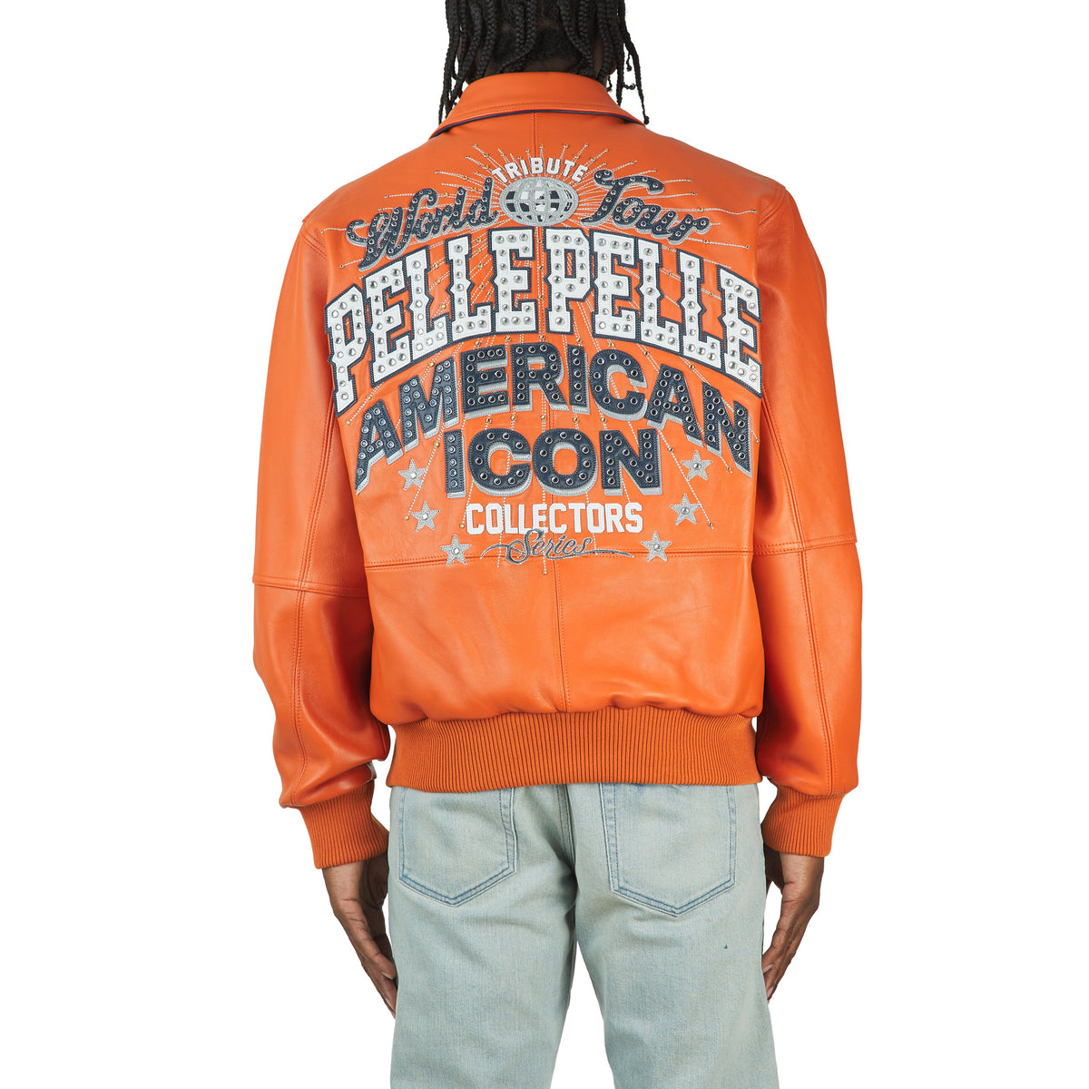 World Tour Icon Jacket | Orange/Navy/White/Silver product image 3, provided for visual reference and product detail review