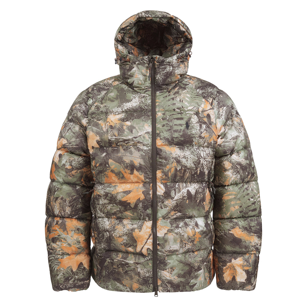 Forest Print Down Jacket product image 1, provided for visual reference and product detail review