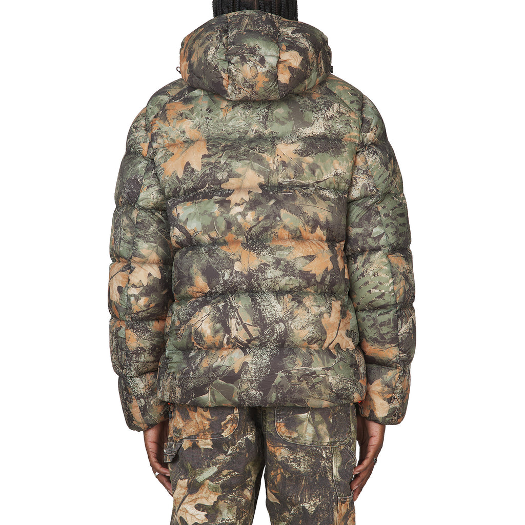 Forest Print Down Jacket product image 4, provided for visual reference and product detail review