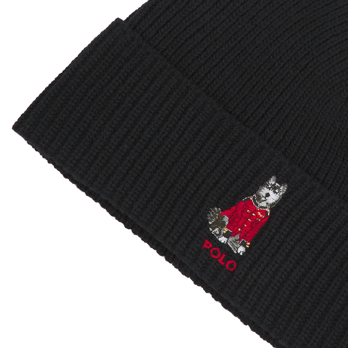 Holiday Dog Beanie | Polo Black product image 2, provided for visual reference and product detail review