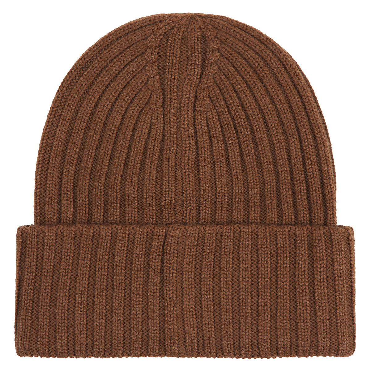 NY Rib Beanie | Luggage Brown product image 3, provided for visual reference and product detail review