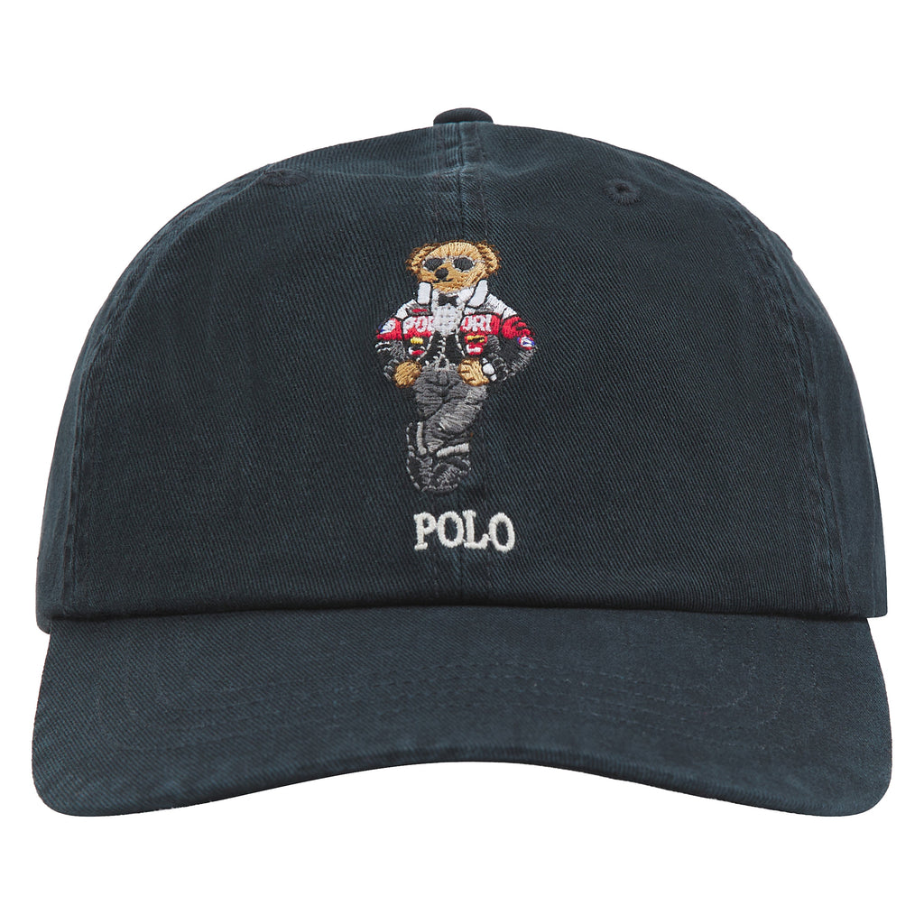 Racing Jacket Bear Hat | Black product image 1, provided for visual reference and product detail review