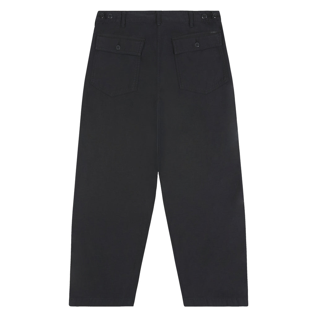 Relaxed Fit Sateen Utility Pant | Black product image 5, provided for visual reference and product detail review
