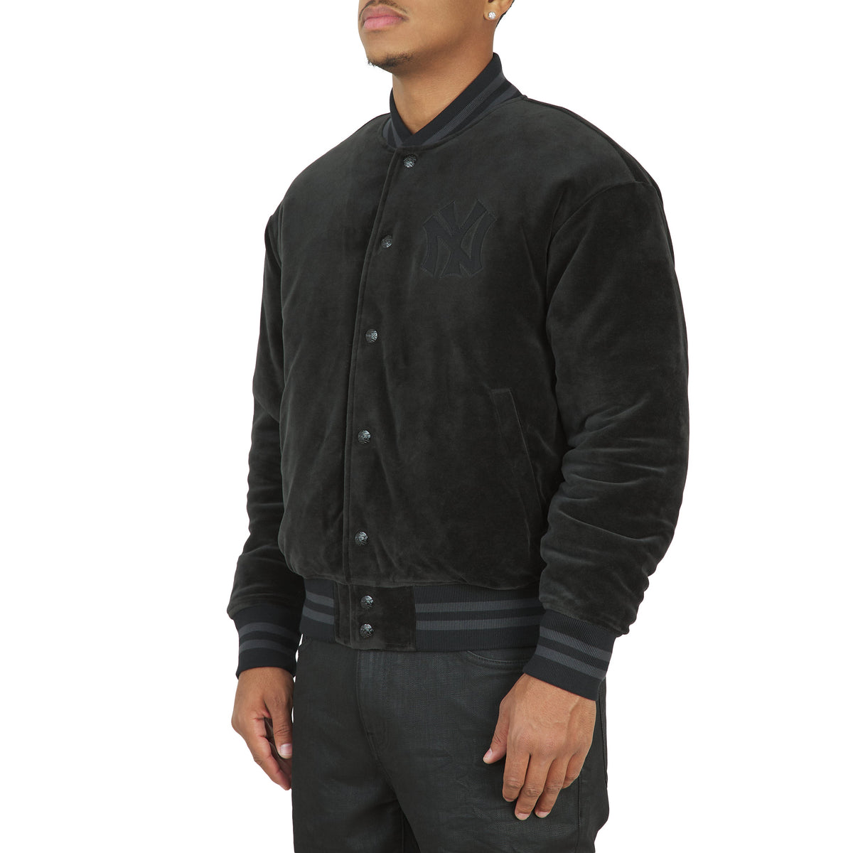 Yankees™ Velour Knit Jacket product image 2, provided for visual reference and product detail review
