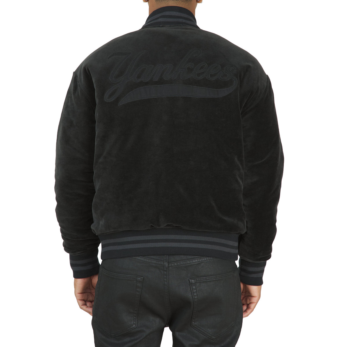 Yankees™ Velour Knit Jacket product image 4, provided for visual reference and product detail review