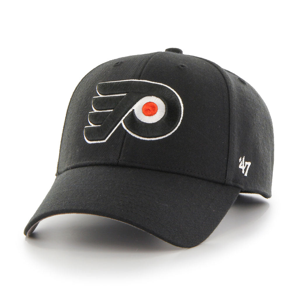 Philadelphia Flyers NHL 47 Brand Men Black MVP Adjustable Hat product image 1, provided for visual reference and product