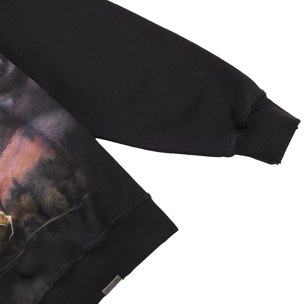 Chrome Flight Hoodie | Stained Black product image 3, provided for visual reference and product detail review