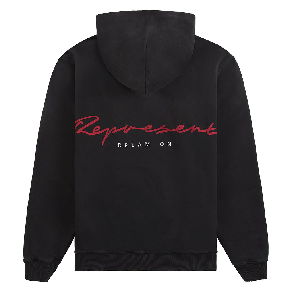 Chrome Flight Hoodie | Stained Black product image 2, provided for visual reference and product detail review