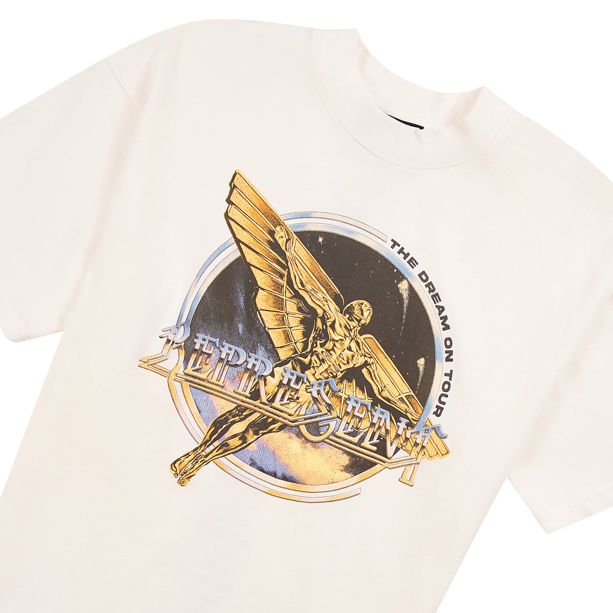Golden Tour T-Shirt | Flat White product image 3, provided for visual reference and product detail review