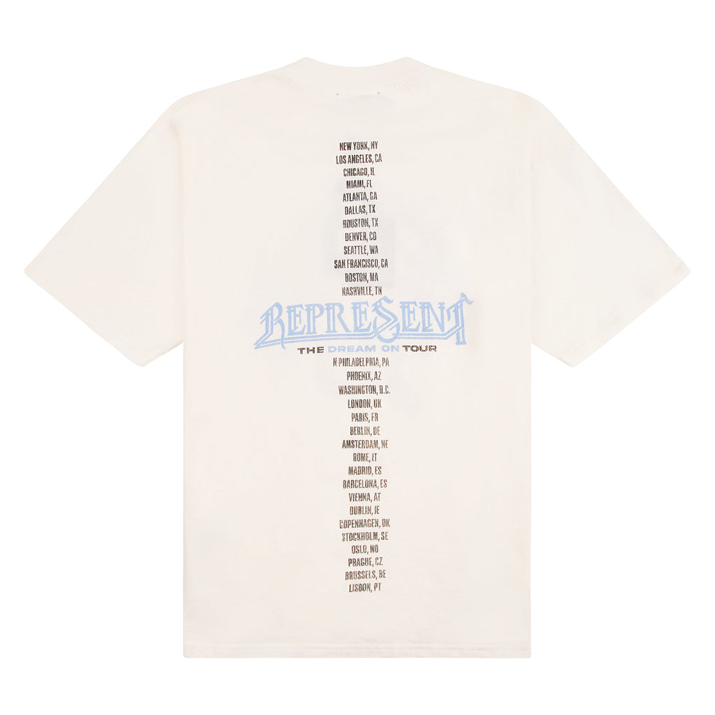 Golden Tour T-Shirt | Flat White product image 2, provided for visual reference and product detail review