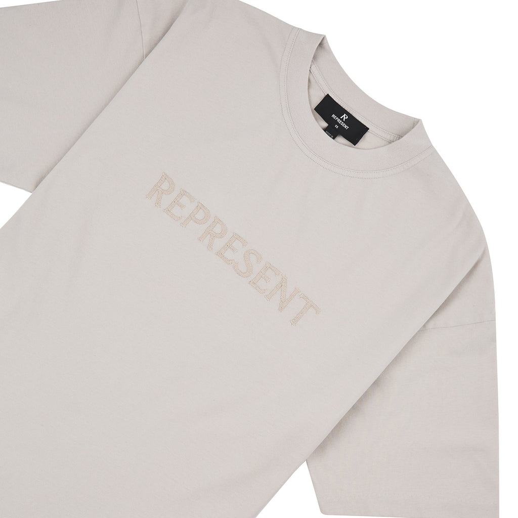 Embroidered Serif T-Shirt | Concrete product image 2, provided for visual reference and product detail review