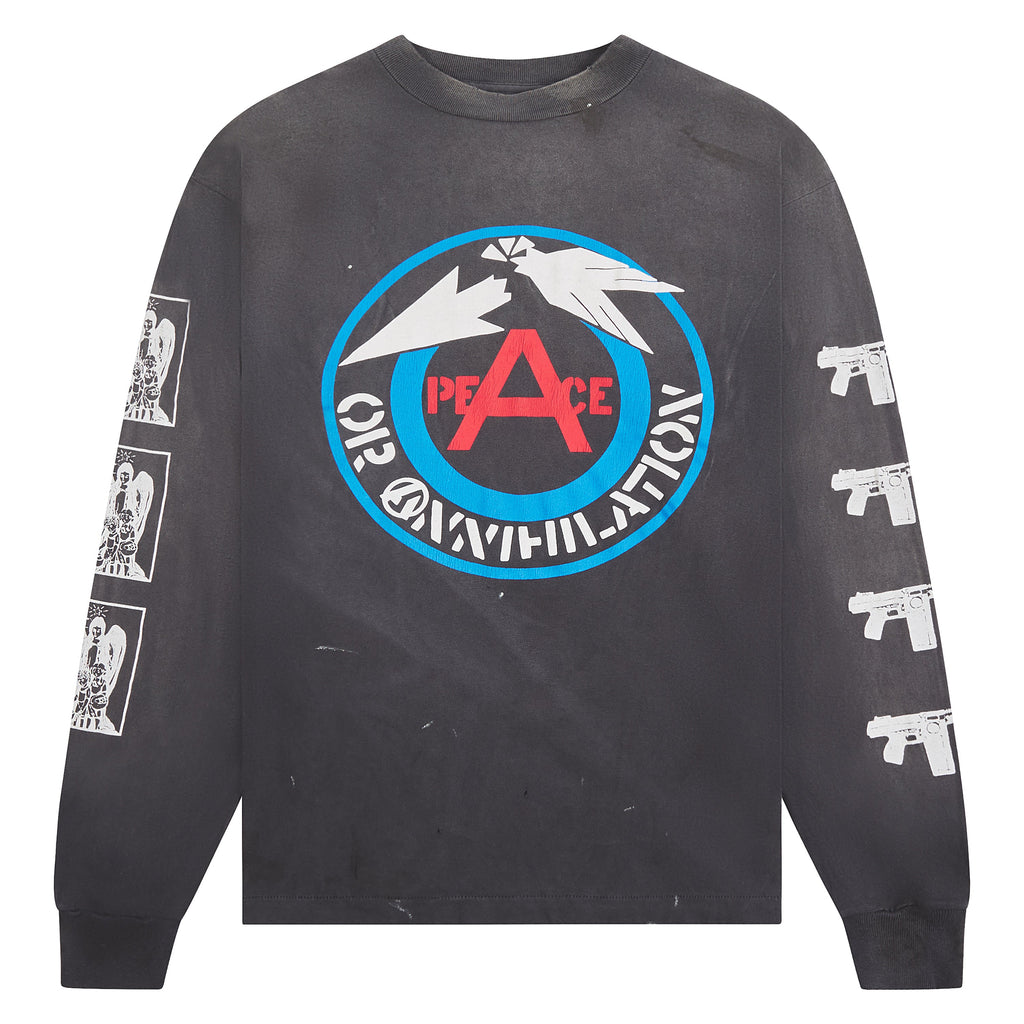 Peace L/S T-Shirt | Black product image 1, provided for visual reference and product detail review