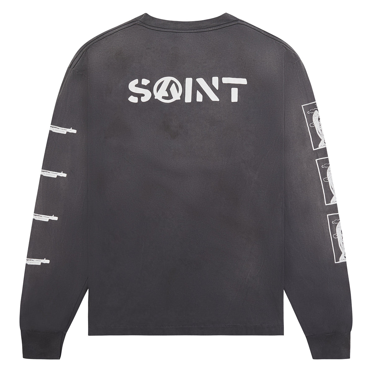 Peace L/S T-Shirt | Black product image 2, provided for visual reference and product detail review