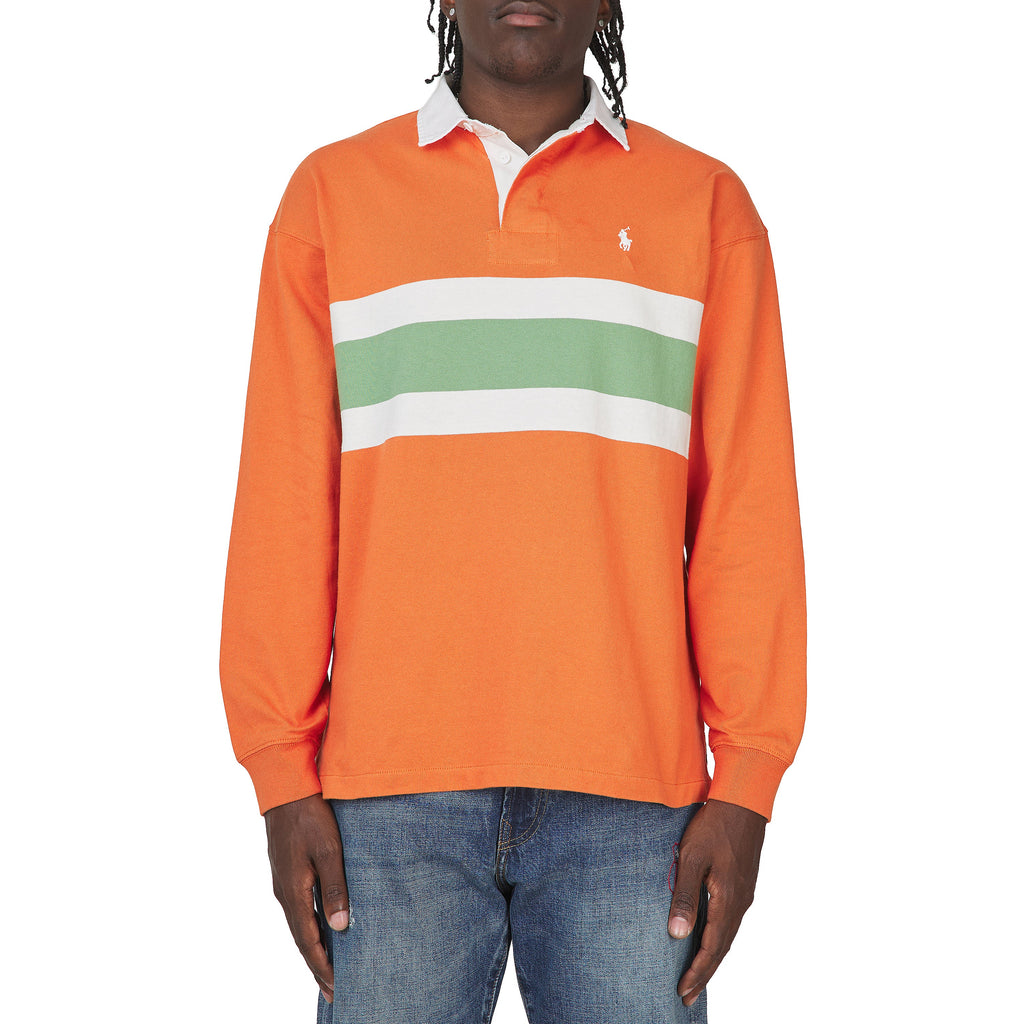 Striped Rugby Shirt | Solar Sky Multi product image 3, provided for visual reference and product detail review