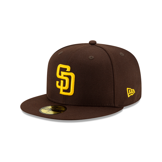 San Diego Padres MLB New Era Men Brown 59Fifty Authentic Collection On Field Fitted Hat product image 1, provided for visual