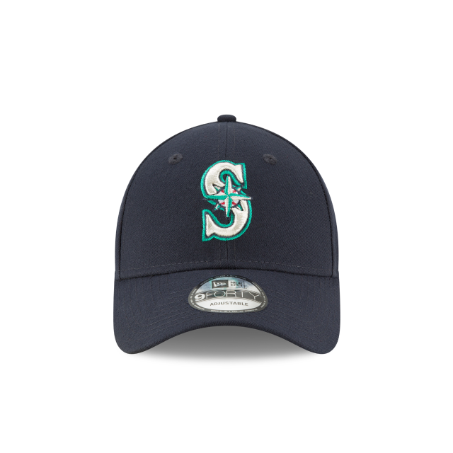 Seattle Mariners MLB New Era Men Navy 9Forty League Adjustable Hat product image 4, provided for visual reference and