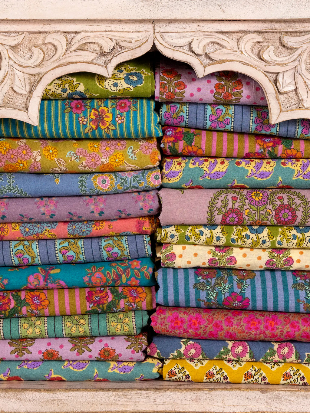 Mix & Match Cotton Fitted Sheet - Teal Fields