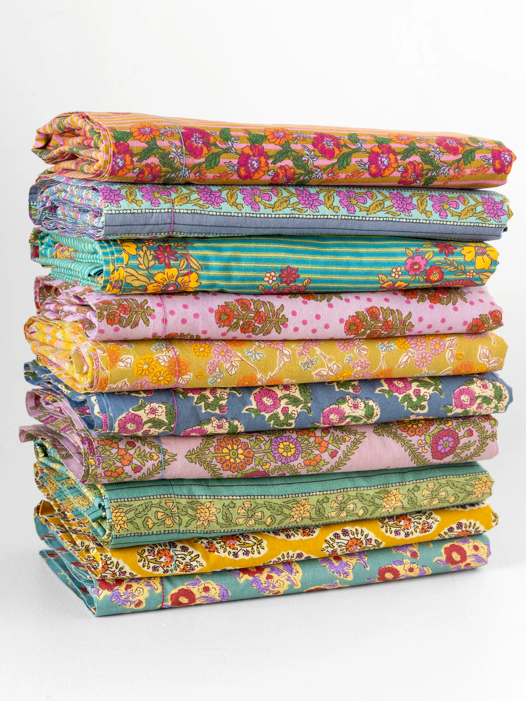 Mix & Match Cotton Fitted Sheet - Teal Fields