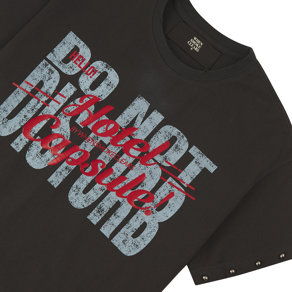 Do Not Disturb T-Shirt | Black Wash product image 2, provided for visual reference and product detail review