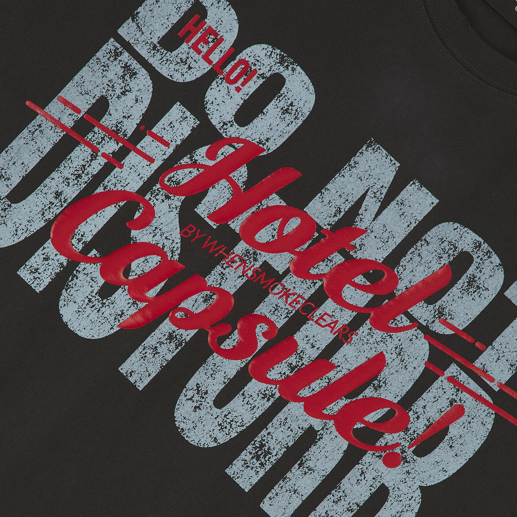 Do Not Disturb T-Shirt | Black Wash product image 3, provided for visual reference and product detail review