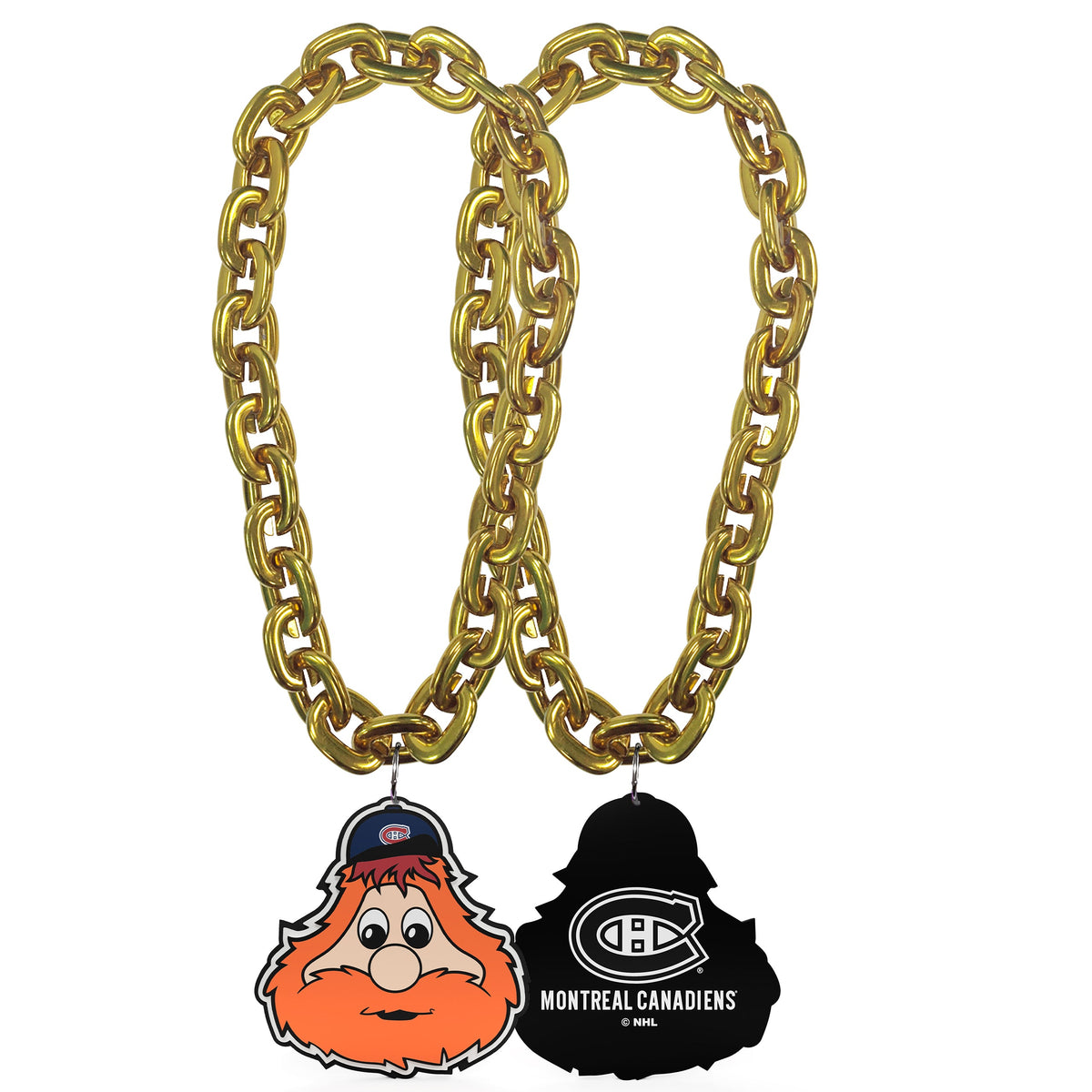 Youppi Montreal Canadiens NHL FanFave FanChain Mascot Gold Chain Necklace product image 1, provided for visual reference and