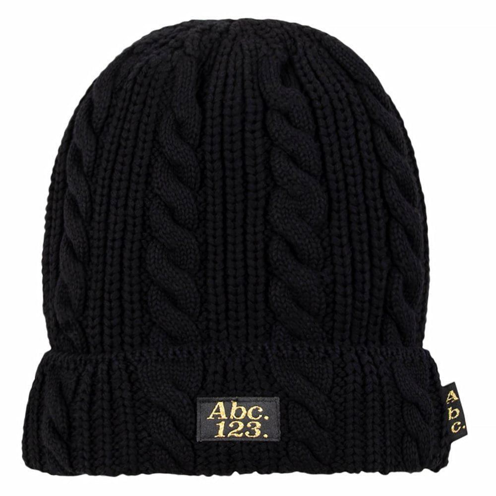 ABC 12(3) Cableknit Beanie | Anthracite Black product image 1, provided for visual reference and product detail review
