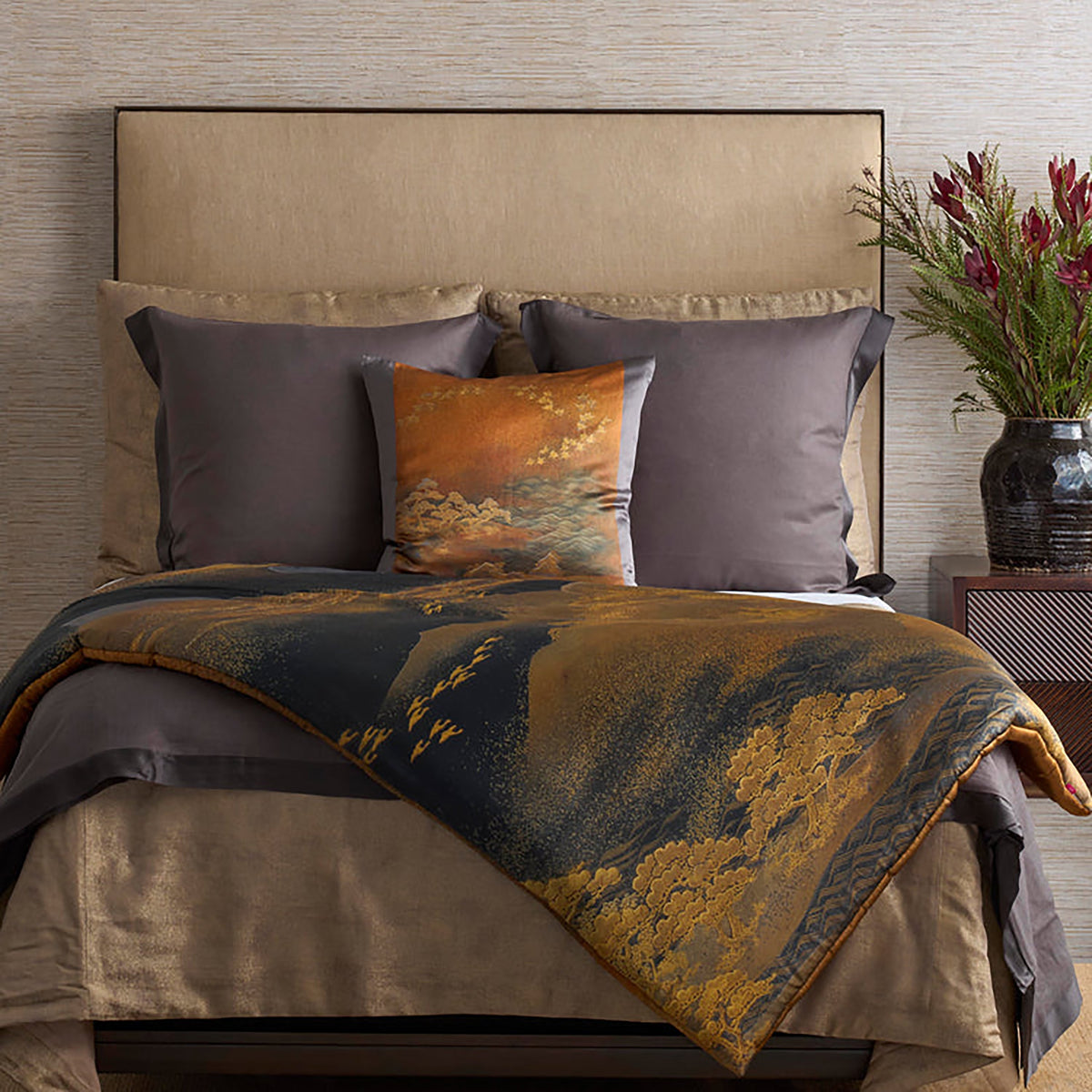 x The Met Mt. Fuji Throw Pillow