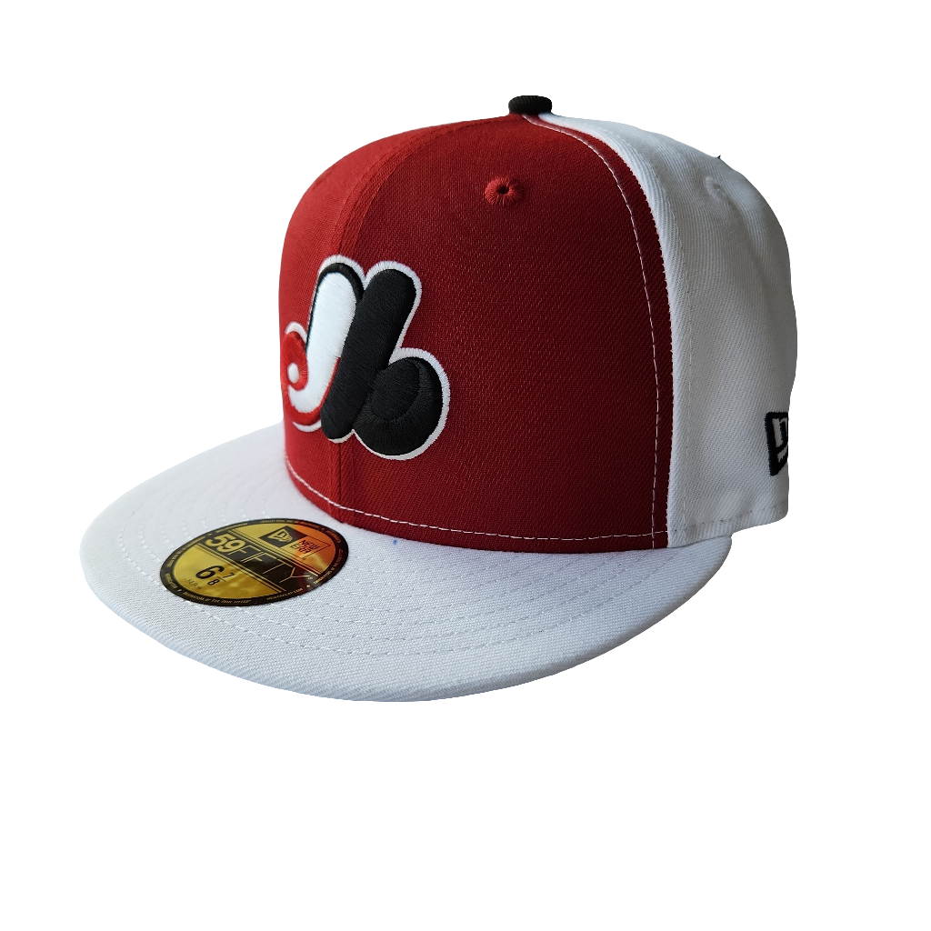 Montreal Expos MLB New Era Men Red/White 59Fifty Cooperstown Fitted Hat product image 7, provided for visual reference and