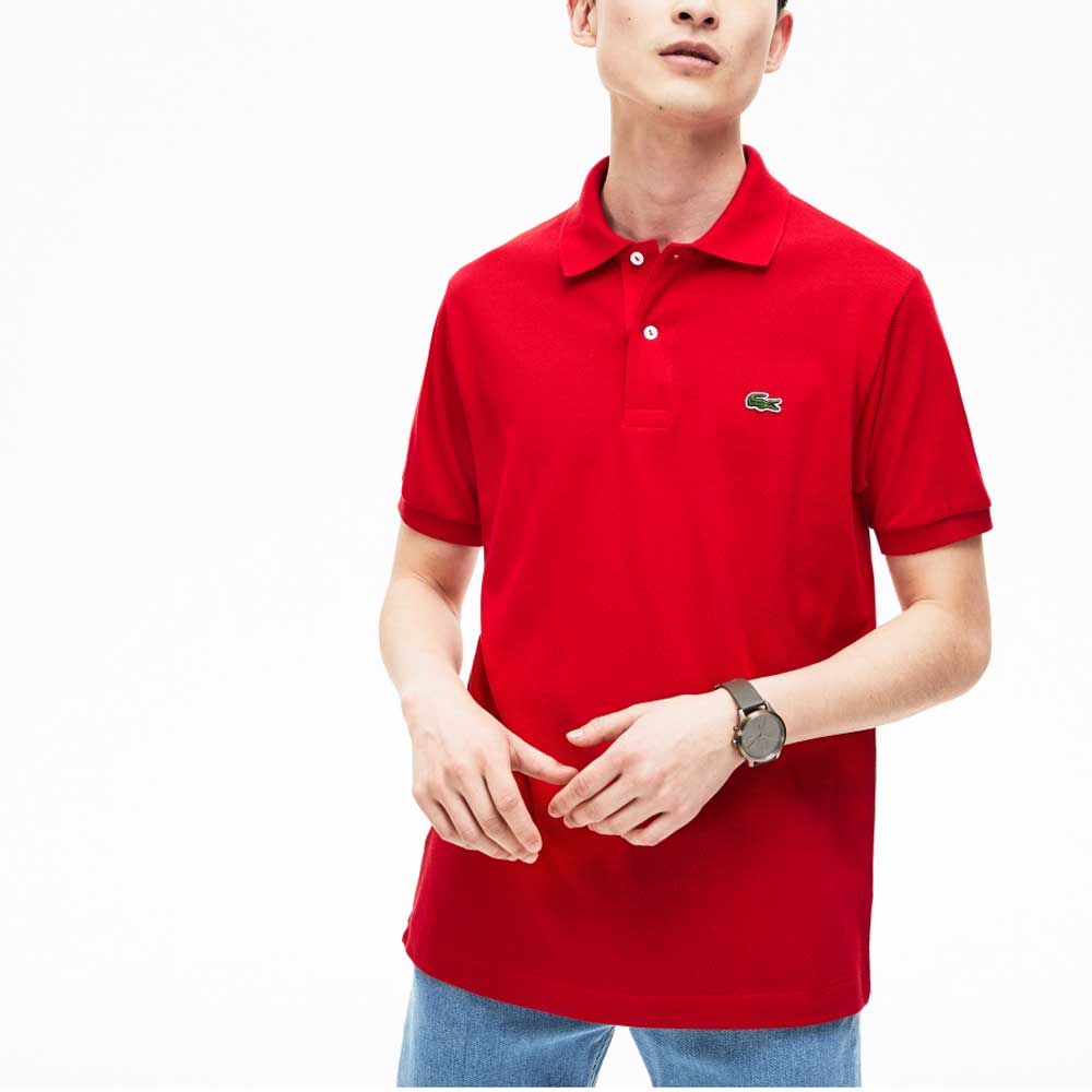 Basic Polo | Red product image 2, provided for visual reference and product detail review