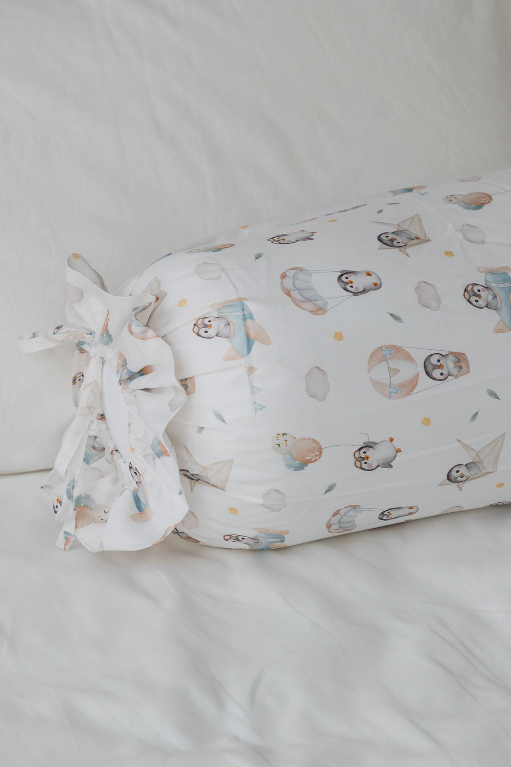 [Adult Bolster Case] - Penguin Explorer Bamboo Lyocell Adult Bolster Case