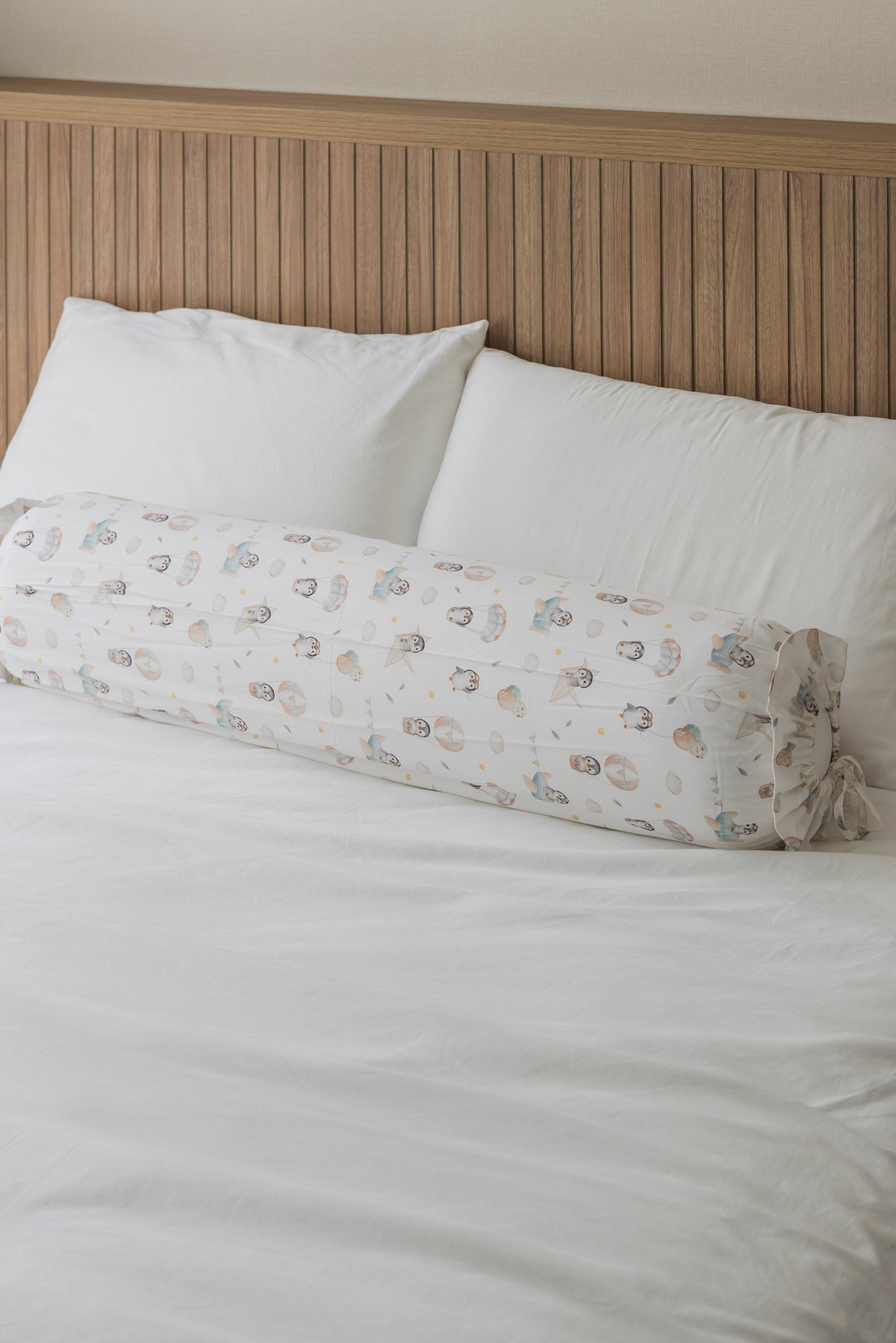 [Adult Bolster Case] - Penguin Explorer Bamboo Lyocell Adult Bolster Case