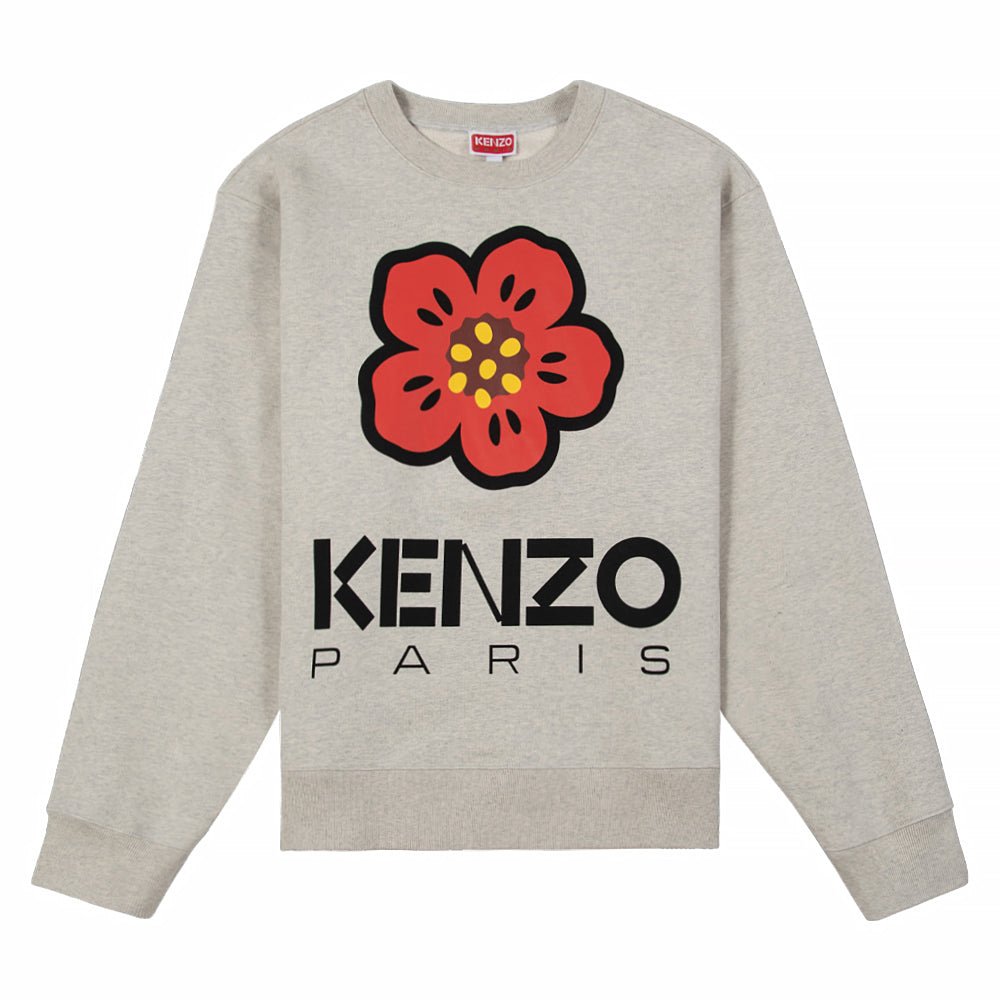 Boke Flower Sweatshirt | Pale Grey product image 1, provided for visual reference and product detail review