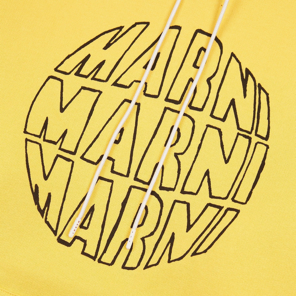 Circular Logo Hoodie | Maize product image 2, provided for visual reference and product detail review