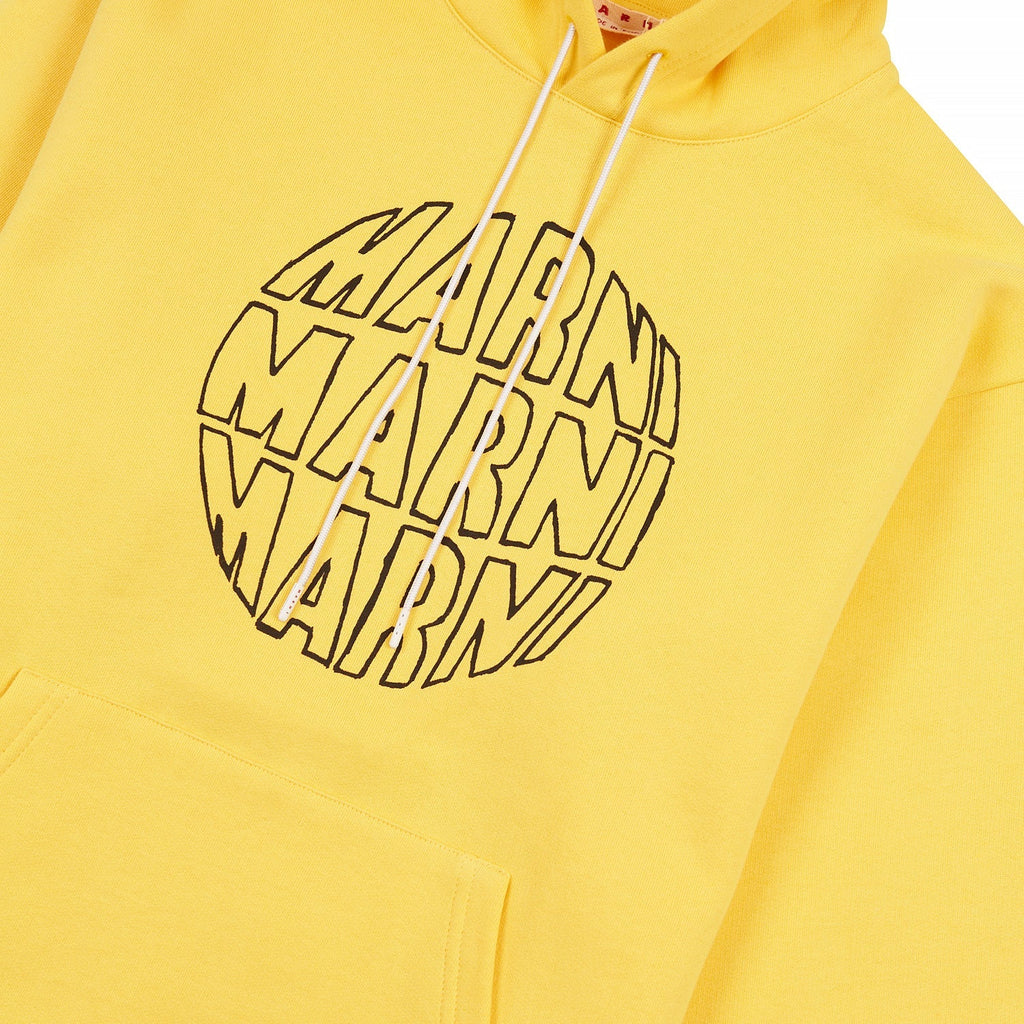 Circular Logo Hoodie | Maize product image 3, provided for visual reference and product detail review