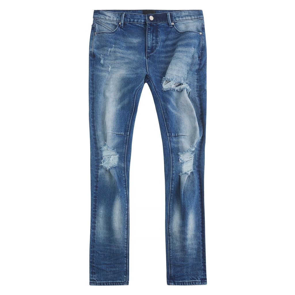 Clayton Medium Wash Distressed Denim product image 1, provided for visual reference and product detail review