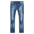 Clayton Medium Wash Distressed Denim product image 1, provided for visual reference and product detail review
