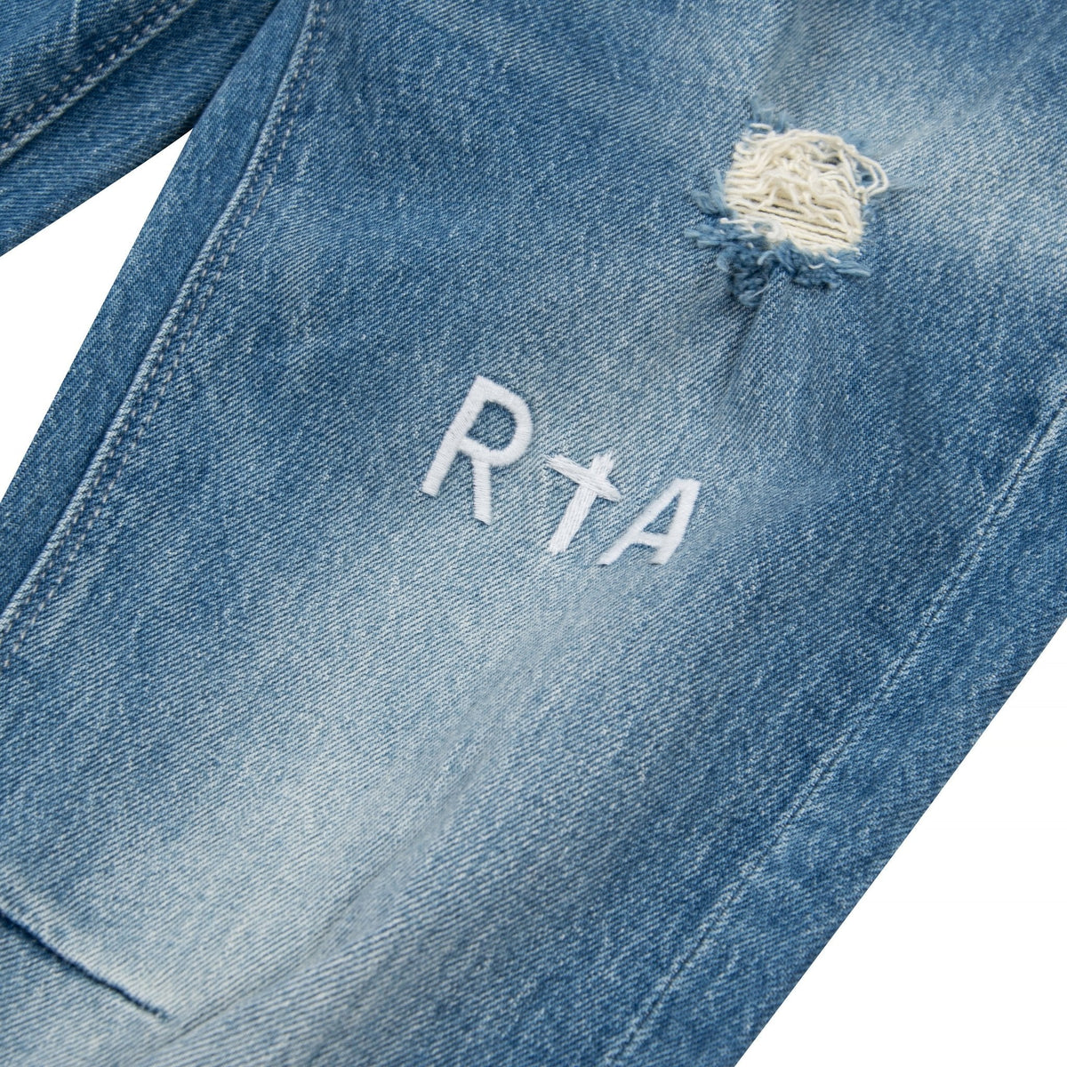 Clayton Ripped Denim Blue product image 2, provided for visual reference and product detail review