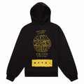 Cuffs Brushed Hoodie | Black product image 1, provided for visual reference and product detail review