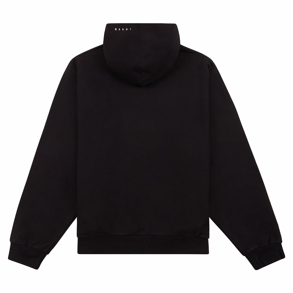 Cuffs Brushed Hoodie | Black product image 4, provided for visual reference and product detail review