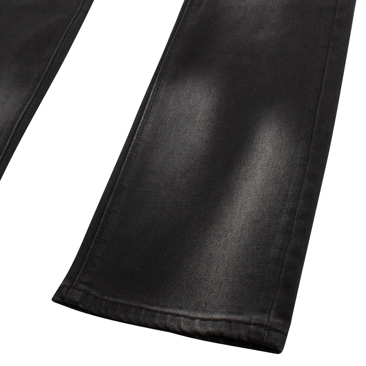 Denis Flared Black Distressed Denim product image 4, provided for visual reference and product detail review