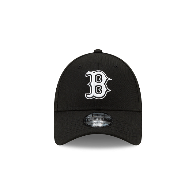 Boston Red Sox MLB New Era Men Black White 9Forty The League Adjustable Hat product image 6, provided for visual reference