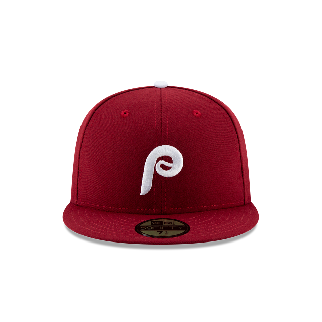 Philadelphia Phillies MLB New Era Men Burgundy 59Fifty Authentic Collection Alternate Fitted Hat product image 5, provided
