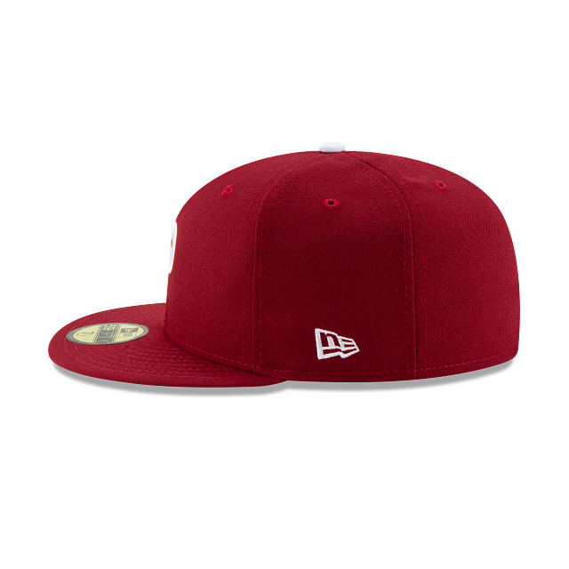 Philadelphia Phillies MLB New Era Men Burgundy 59Fifty Authentic Collection Alternate Fitted Hat product image 4, provided