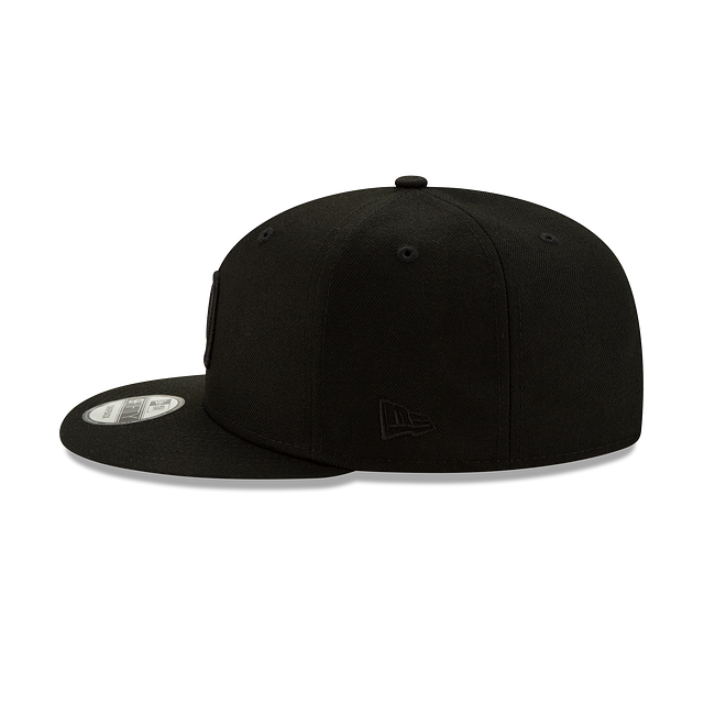 San Diego Padres MLB New Era Men Black on Black 9Fifty Basic Snapback product image 4, provided for visual reference and
