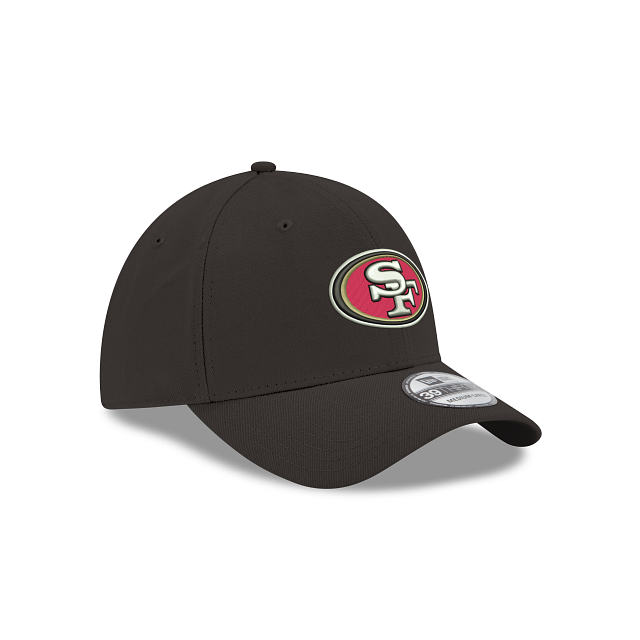 San Francisco 49ers NFL New Era Men Black 39Thirty Team Classic Stretch Fit Hat product image 4, provided for visual