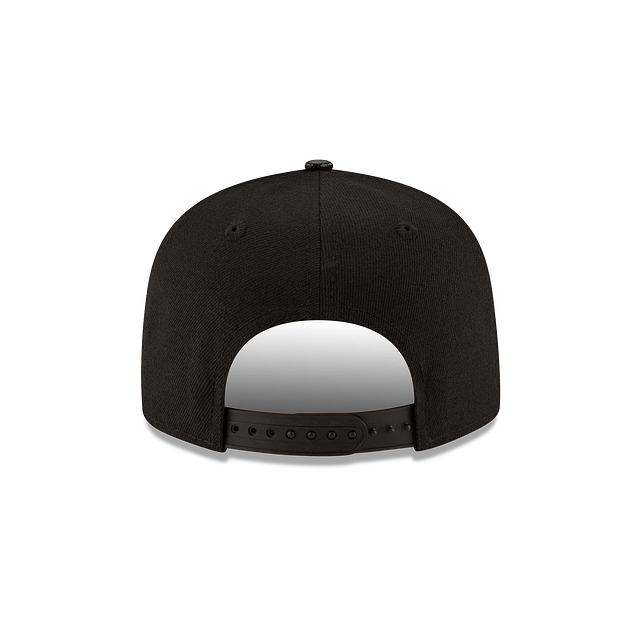 Carolina Panthers NFL New Era Men Black White 9Fifty Basic Snapback product image 2, provided for visual reference and