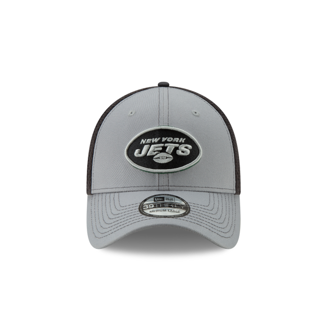 New York Jets NFL New Era Men Grey 39Thirty Grayed Out Neo 2 Stretch Fit Hat product image 3, provided for visual reference