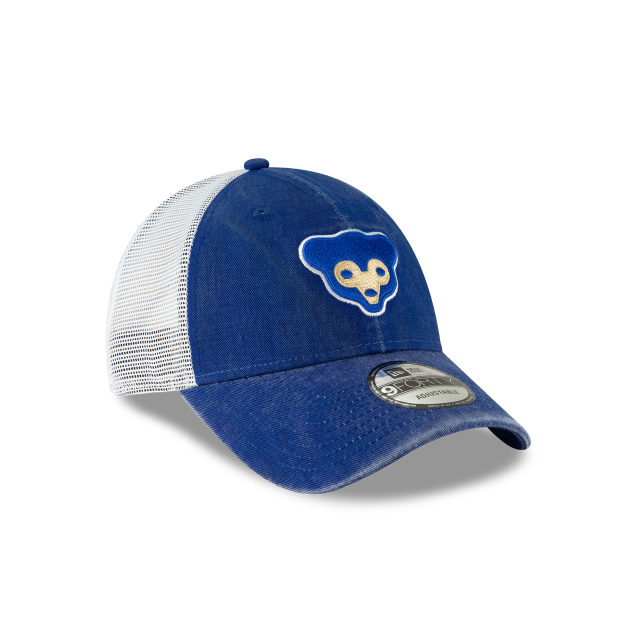 Chicago Cubs MLB New Era Men Navy 9Forty Cooperstown 1969 Washed Trucker Adjustable Hat product image 5, provided for visual